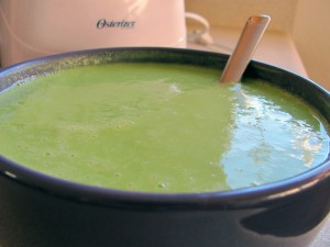 Delicious Broccoli Edame Soup