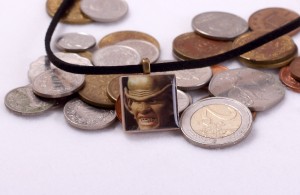 Upcycled Ferengi Star Trek Necklace in Antique Brass by LuvCherie Jewelry