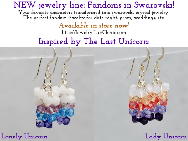NEW jewelry line: Fandoms in Swarovski